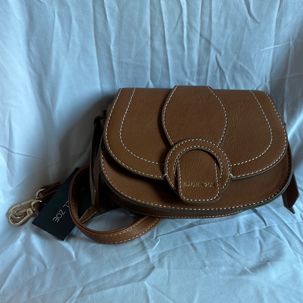 Rachel Zoe Brown 3 Way Crossbody Bag, Waist bag and Cluth bag. Very unique bag - Picture 9 of 14